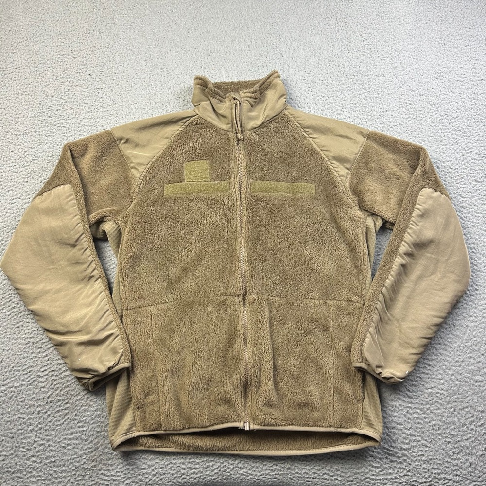 USGI Mens Coyote Tan ECWCS Gen III Level 3 Polartec Thermal Fleece Jacket Small